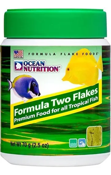 alimento para peces formula two flake hojuelas 70 gr