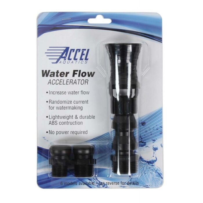 acelerador de flujo accel aquatics vortex con conexiones